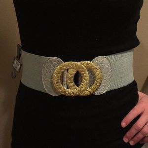Turquoise gold belt